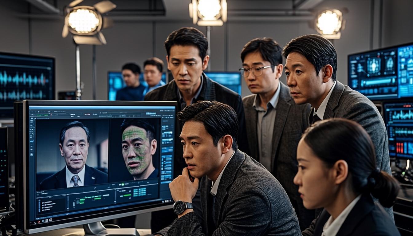 Tecnología de detección de deepfakes analizando contenido manipulado